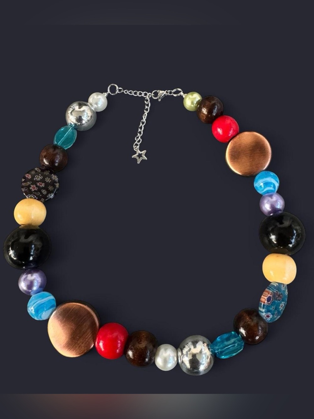 Willow Y2K Mixed Bead Choker Necklace
